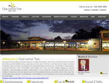 Tablet Screenshot of clublemontree.com.au